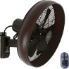 LUCCI Air Breeze Ventilateur mural avec télécommande, Oil Rubbed Bronze