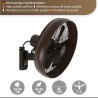 LUCCI Air Breeze Ventilateur mural avec télécommande, Oil Rubbed Bronze