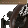 LUCCI Air Breeze Ventilateur mural avec télécommande, Oil Rubbed Bronze