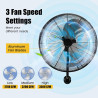 SOARS Ventilateur Mural φ56 CM 120W, Vitesses, Angle Vertical 30° & Angle Horizontal Automatique 85°, Ventilateur Industriel pou