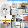 SOARS Ventilateur Mural φ56 CM 120W, Vitesses, Angle Vertical 30° & Angle Horizontal Automatique 85°, Ventilateur Industriel pou
