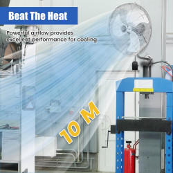SOARS Ventilateur Mural φ56 CM 120W, Vitesses, Angle Vertical 30° & Angle Horizontal Automatique 85°, Ventilateur Industriel pou