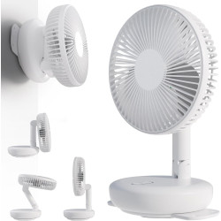 ZOIZ Ventilateur mural pour RV/voiture/yacht : rotation de la tête à 180°, inclinaison à 90° et oscillation automatique à 100° -