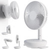 ZOIZ Ventilateur mural pour RV/voiture/yacht : rotation de la tête à 180°, inclinaison à 90° et oscillation automatique à 100° -