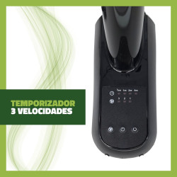 GROWMANIA Ventilateur mural avec télécommande 45 W Ventilateur puissant et silencieux 3 vitesses et minuteur Tête oscillante 90°