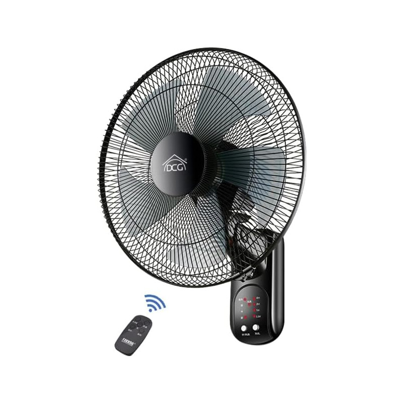 DCG Eltronic VE1697 T Ventilateur mural 5 pales Ø 40 cm