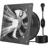 VEVOR Ventilateur Extraction Mural 25,4 cm Ventilateur Extracteur 1678 m³/h Extracteur d'Air pour Grenier, Garage, Sous-sol, Ate