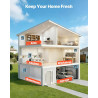VEVOR Ventilateur Extraction Mural 25,4 cm Ventilateur Extracteur 1678 m³/h Extracteur d'Air pour Grenier, Garage, Sous-sol, Ate