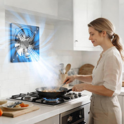 VEVOR Ventilateur Extraction Mural 25,4 cm Ventilateur Extracteur 1678 m³/h Extracteur d'Air pour Grenier, Garage, Sous-sol, Ate