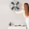 Cecotec Ventilateur Mural EnergySilence 4500 Power Wall, 50W, Diamètre 45 cm (18"), 4 Pales Aérodynamiques, Interrupteur Chaînet