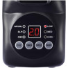sygonix SY-6661434 Ventilateur Mural 50 W (Ø x H) 45 cm x 45.5 cm Noir avec télécommande, oscillant, minuteur, pivotant