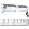 Rideau d'air De Porte Commerciale, Réglable À 2 Vitesses, Faible Bruit, Grand Volume d'air, Silencieux, 220V, 60/90/100/120/150c