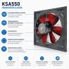 UZMAN Ventilateur axial mural haute performance - Ventilateur axial industriel - Pour fenêtre - 300 mm, 350 mm, 400 mm, 450 mm, 