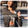 Acclafit montre connectée femme homme avec appel bleutooth, smartwatch ronde 1,38" avec 147+ modes sportifs, cardiofréquencemètr