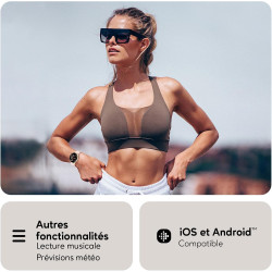 Acclafit montre connectée femme homme avec appel bleutooth, smartwatch ronde 1,38" avec 147+ modes sportifs, cardiofréquencemètr