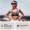 Acclafit montre connectée femme homme avec appel bleutooth, smartwatch ronde 1,38" avec 147+ modes sportifs, cardiofréquencemètr