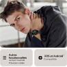 Acclafit montre connectée femme homme avec appel bleutooth, smartwatch ronde 1,38" avec 147+ modes sportifs, cardiofréquencemètr