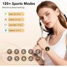 Montre connectée femme amoled 1,27 pouces hd, smartwatch bleutooth 5.4, montre intelligente femme, 120+ modes sport, 200+ cadran