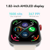 HUAWEI Montre FIT AMOLED 3,2 cm, design ultra fin, gestion intégrale de la condition physique et de la santé, autonomie de batte
