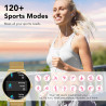 Montre connectée femme avec appel bleutooth 5.4, smartwatch fonction féminine 1.39" hd, 120+ modes sportifs, 200+ cadrans person