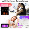 Montre connectée femme avec appel bleutooth 5.4, smartwatch fonction féminine 1.39" hd, 120+ modes sportifs, 200+ cadrans person