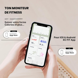 XCOAST SIONA 2 Montre connectée classique pour femme avec écran AMOLED plat 6,9 mm Compatible avec iOS Android Tracker de fitnes