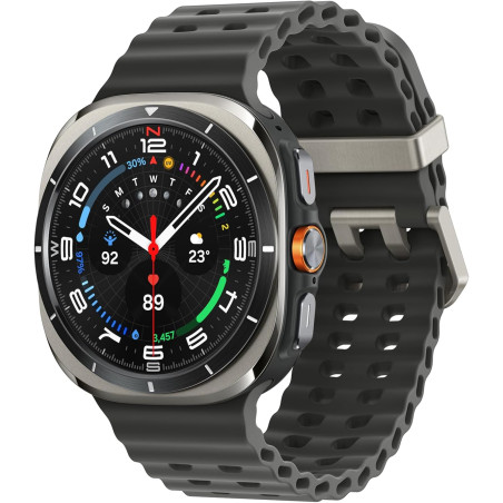 Samsung Galaxy Watch Ultra Smartwatch – Version 2025, 47 mm, Argent Titane, LTE (Version CAD) – Boîtier en Titane Durable, Desig