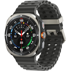 Samsung Galaxy Watch Ultra Smartwatch – Version 2025, 47 mm, Argent Titane, LTE (Version CAD) – Boîtier en Titane Durable, Desig