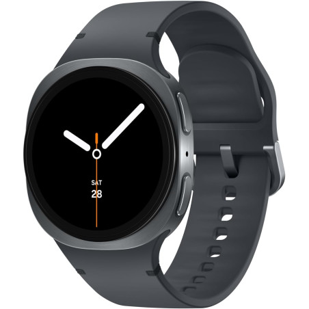 Samsung Galaxy Watch8 Smartwatch, 40 mm, Gris foncé, LTE (Version CAD) – Assistant IA (Gémeaux), Coaching du Sommeil, Suivi de l