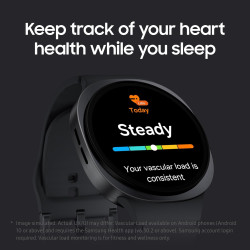 Samsung Galaxy Watch8 Smartwatch, 40 mm, Gris foncé, LTE (Version CAD) – Assistant IA (Gémeaux), Coaching du Sommeil, Suivi de l