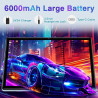 2026 tablette 10 pouces android , 20 go ram + 128 go rom (tf 2 to), octa core/5g+2,4g wi-fi 6/bleutooth 5.0/6000 mah/widget/8 mp