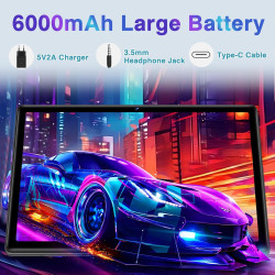2026 tablette 10 pouces android , 20 go ram + 128 go rom (tf 2 to), octa core/5g+2,4g wi-fi 6/bleutooth 5.0/6000 mah/widget/8 mp