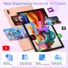 Tablette 10 pouces android 14 , 22goram + 128go rom (1to tf),widevine l1/octa-core/2.0ghz/5g wifi/8000mah/bt 5.0/5+8mp/soutenir 