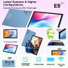 Tablette Android 14 Tablette 10 Pouces , 22GoRAM+128Go ROM (1To TF), Widevine L1|8000mAh| Octa-Core|2.0GHz| 5G WiFi| BT 5.0| 5+8