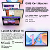 Tablette Android 14 Tablette 10 Pouces , 22GoRAM+128Go ROM (1To TF), Widevine L1|8000mAh| Octa-Core|2.0GHz| 5G WiFi| BT 5.0| 5+8