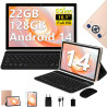 Tablette android 14 tablette 10 pouces , 22goram+128go rom (1to tf), widevine l1|8000mah| octa-core|2.0ghz| 5g wifi| bt 5.0| 5+8