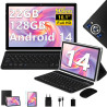 Tablette Android 14 Tablette 10 Pouces , 22GoRAM+128Go ROM (1To TF), Widevine L1|8000mAh| Octa-Core|2.0GHz| 5G WiFi| BT 5.0| 5+8