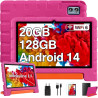 ZIOVO Tablette 10 Pouces Android 14 Tablette Enfants,20Go RAM+128Go ROM(TF 1To),Widevine L1，WiFi 6 Tablettes,Octa-cœur, 6000mAh 