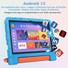 ZIOVO Tablette 10 Pouces Android 13 Tablettes,12Go RAM+128Go ROM(TF 1To),5G WiFi Tablette Tactile,Octa-Core 2.0 Ghz,/5+8 MP/6000