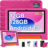 ZIOVO Tablette 10 Pouces Android 13 Tablettes,12Go RAM+128Go ROM(TF 1To),5G WiFi Tablette Tactile,Octa-Core 2.0 Ghz,/5+8 MP/6000
