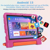 ZIOVO Tablette 10 Pouces Android 13 Tablettes,12Go RAM+128Go ROM(TF 1To),5G WiFi Tablette Tactile,Octa-Core 2.0 Ghz,/5+8 MP/6000