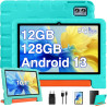 ZIOVO Tablette 10 Pouces Android 13 Tablettes,12Go RAM+128Go ROM(TF 1To),5G WiFi Tablette Tactile,Octa-Core 2.0 Ghz,/5+8 MP/6000
