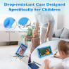 Tablette enfants 7 pouces android tablette éducative enfant avec écran hd, 8go ram+64go rom(tf 256go), contrôle parental, bleuto