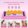 Tablette enfants 7 pouces android tablette éducative enfant avec écran hd, 8go ram+64go rom(tf 256go), contrôle parental, bleuto