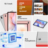Tablette android avec gemini ai tablette10 pouces, 128go rom(2 to tf extensible), octa-core, widevine l1, gms certification, 5gw