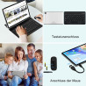 Tablette android avec gemini ai tablette10 pouces, 128go rom(2 to tf extensible), octa-core, widevine l1, gms certification, 5gw
