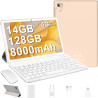 Tablette android tablette 10 pouces avec gemini ai tablette tactile avec 128go rom (tf/2to) octa-core 2.0 ghz丨 5g wifi 6+bleutoo
