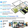 2026 tablette android tablette 11 pouces tablette avec 256go rom (tf 2 to) gemini ai, 2000 x 1200 fhd, octa-core 2.0 ghz, 2.4g+5