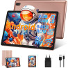 Tablette 10 pouces 4go ram(extensible jusqu'à 8 go) 64go rom 1tb extensible, tablette android avec 5g wifi, bleutooth 5.0, 8 cœu