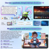 Android 15 Tablette 10 Pouces avec Gemini AI, Octa-Core Tablettes PC, 30 GO RAM+ 64 GO ROM (1TO TF), 3.5mm Audio/ WiFi 6 & BT 5.